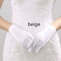 Bridal Gloves Women's Wedding Bow Short - Luzilly Bridal & Apparel