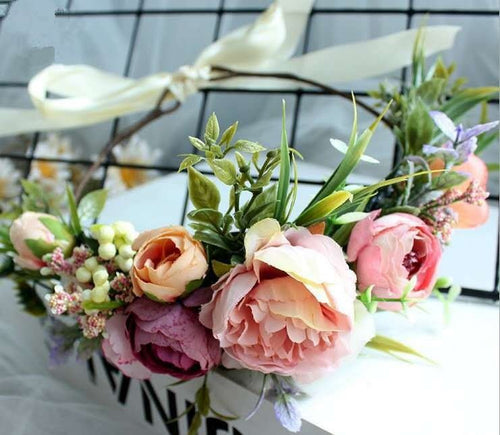 Bridal hair crown bridesmaid wreath accessory headflower - Luzilly Bridal & Apparel