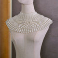 Bridal Shoulder Necklace Fashion Body Chain Pearls Beaded Women Layered Choker Wedding Accessories - Luzilly Bridal & Apparel