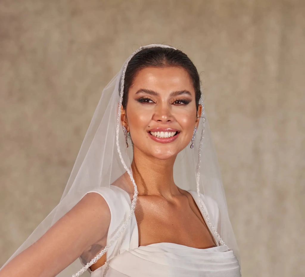 Bridal Shower Pearl Veil - Luzilly Bridal & Apparel