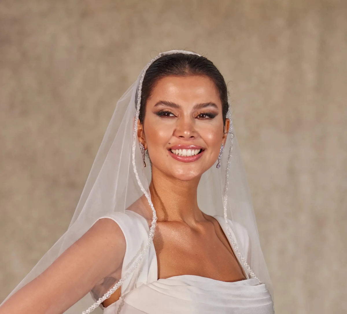 Bridal Shower Pearl Veil - Luzilly Bridal & Apparel