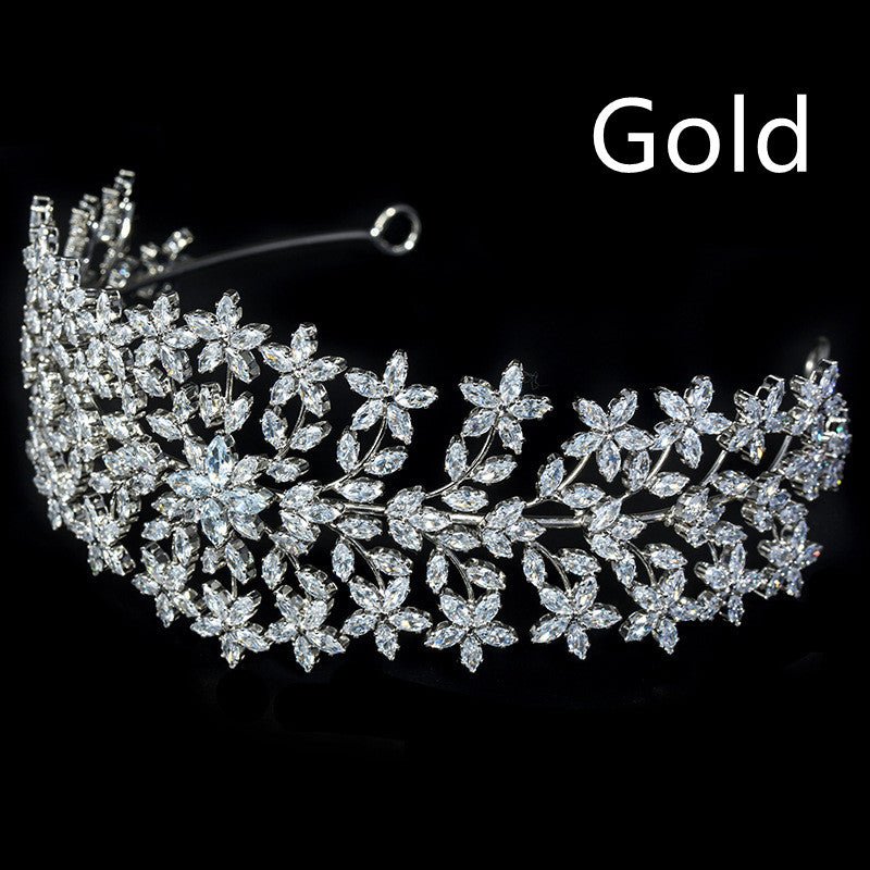 Bridal Tiara Princess Wedding Dress Headband - Luzilly Bridal & Apparel