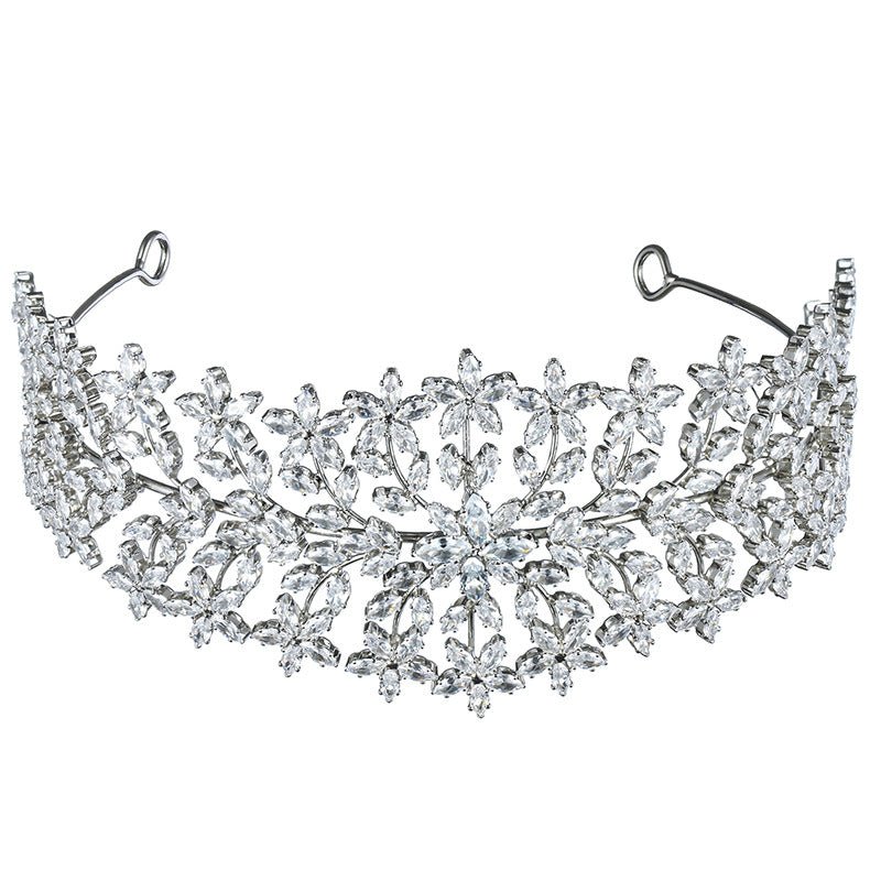 Bridal Tiara Princess Wedding Dress Headband - Luzilly Bridal & Apparel