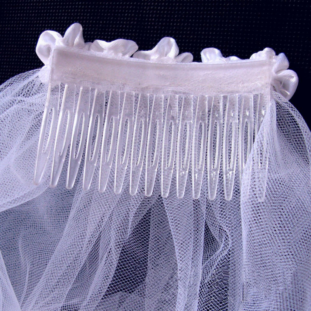 Bridal Veil Double Layer Lace Big Veil - Luzilly Bridal & Apparel