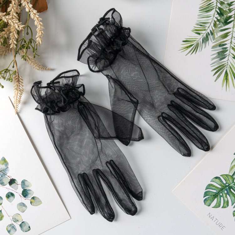 Bridal Wedding Dress Evening Gown Gloves Ruffle - Luzilly Bridal & Apparel