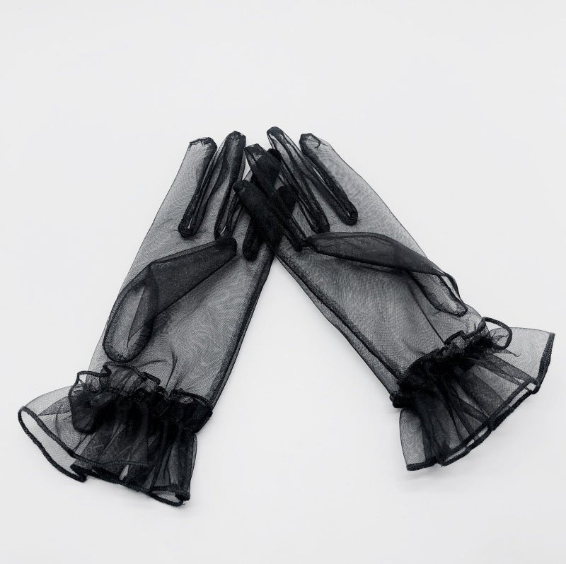 Bridal Wedding Dress Evening Gown Gloves Ruffle - Luzilly Bridal & Apparel