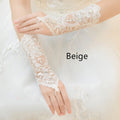 Bridal Wedding Dress Long Gloves Strappy Fingerless - Luzilly Bridal & Apparel
