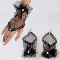 Bridal Wedding Gloves Fingerless Lace Gloves Short Yarn Hand Socks Sunscreen - Luzilly Bridal & Apparel