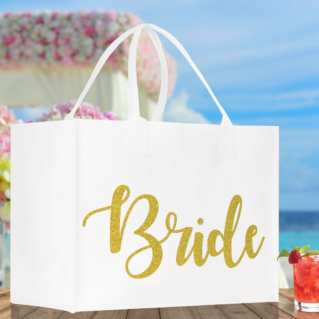 Bride Bridal Party Canvas Tote Bag - Luzilly Bridal & Apparel