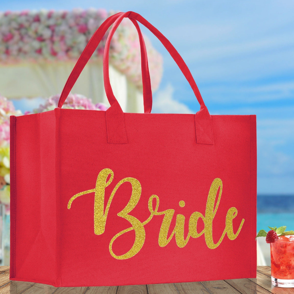 Bride Bridal Party Canvas Tote Bag - Luzilly Bridal & Apparel
