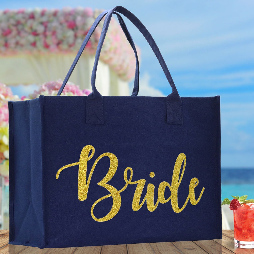Bride Bridal Party Canvas Tote Bag - Luzilly Bridal & Apparel