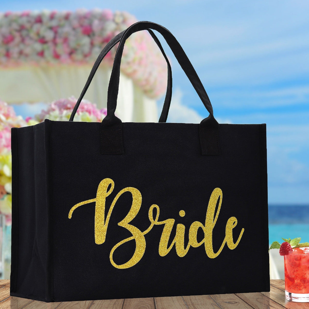 Bride Bridal Party Canvas Tote Bag - Luzilly Bridal & Apparel