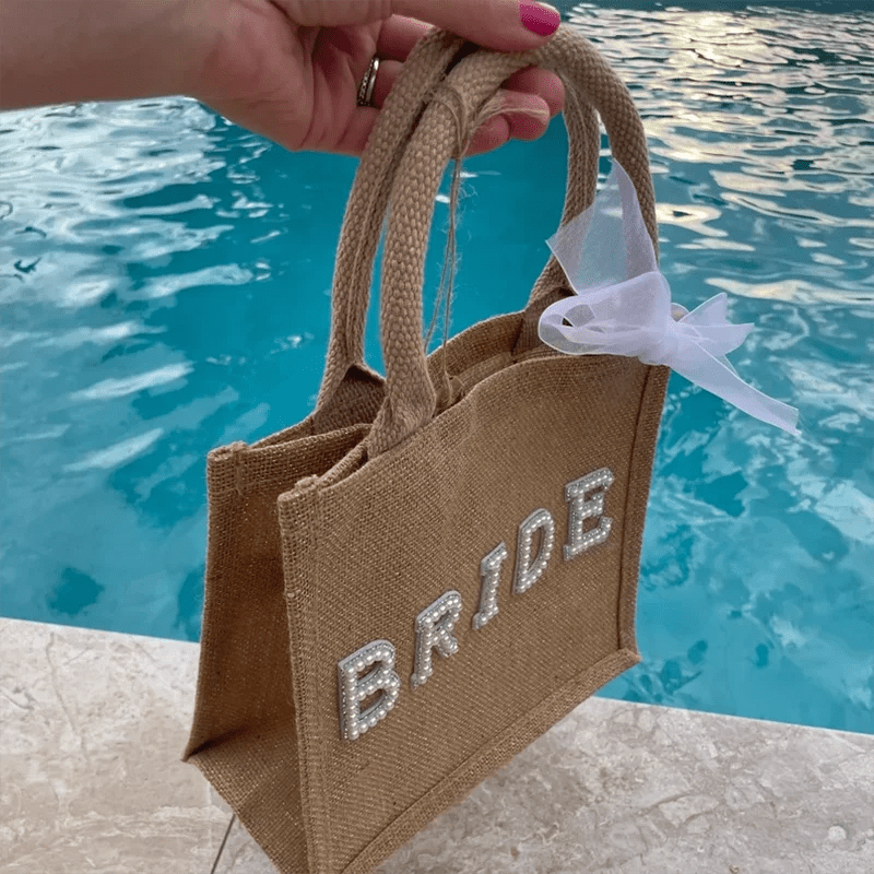 “Bride” Honeymoon Beach Tote - Luzilly Bridal & Apparel