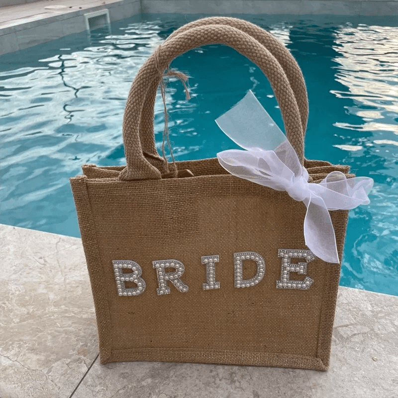 “Bride” Honeymoon Beach Tote - Luzilly Bridal & Apparel