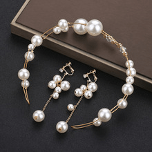 Bride Pearl Headwear Exquisite Handmade Beaded Jewelry - Luzilly Bridal & Apparel