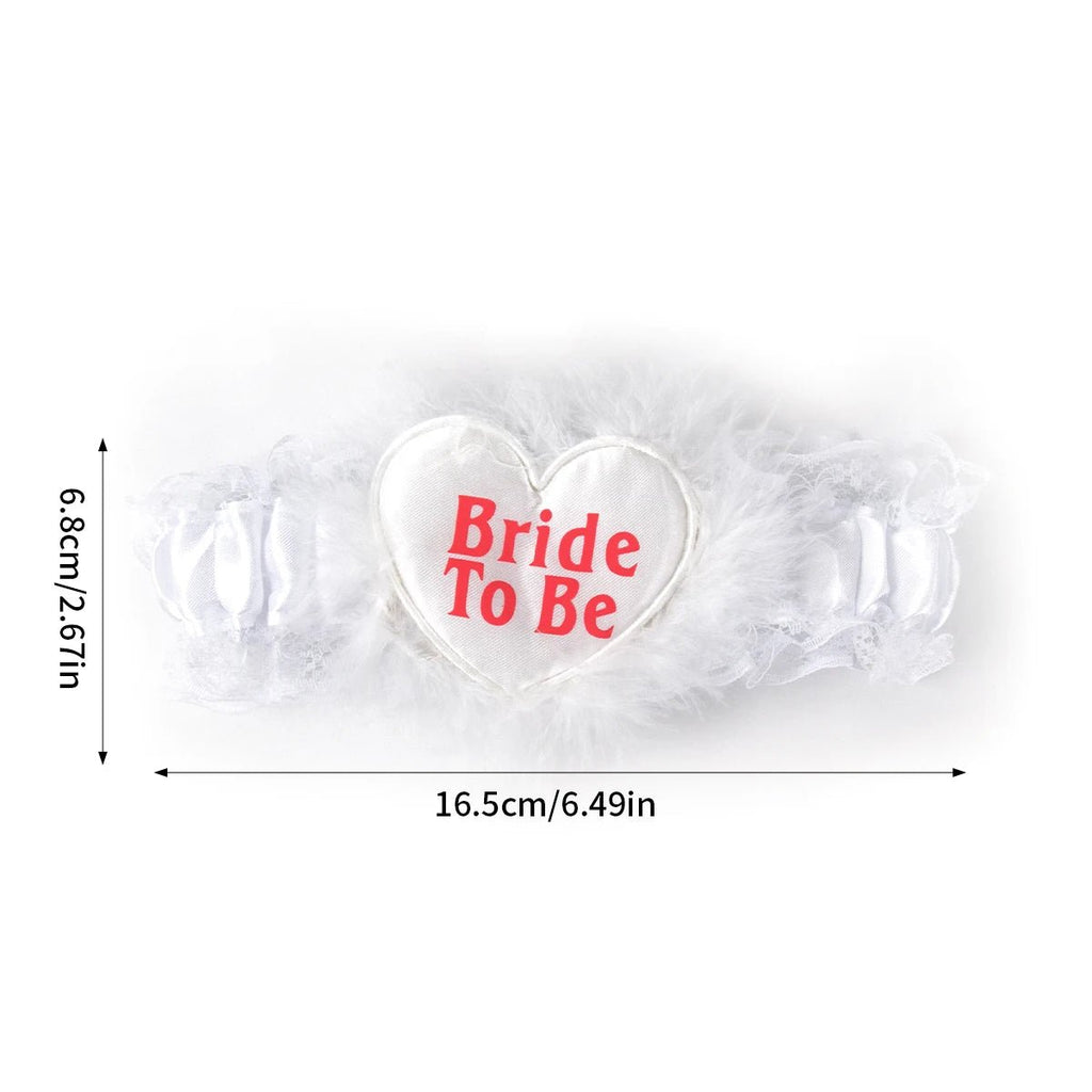Bride-to-Be Lettered Lace Garter - Luzilly Bridal & Apparel
