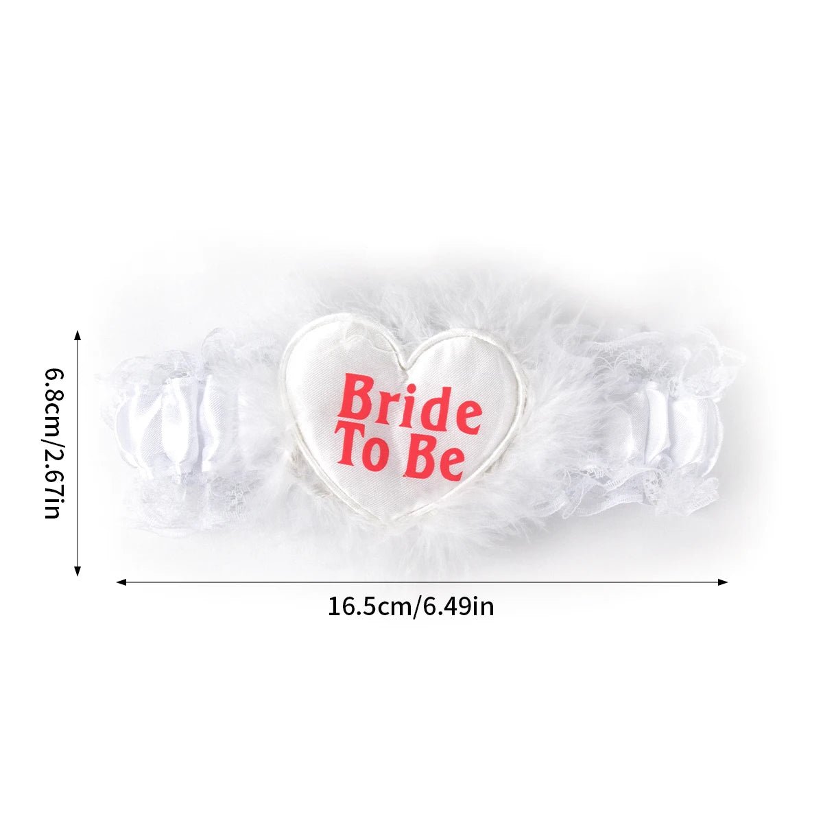 Bride-to-Be Lettered Lace Garter - Luzilly Bridal & Apparel