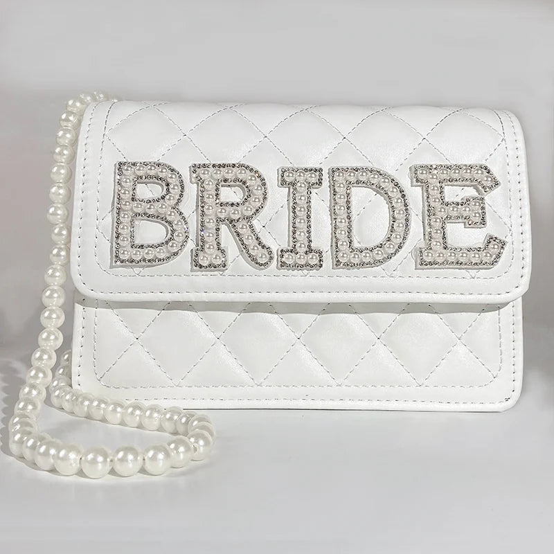“Bride to Be” Pearl Clutch Bag - Luzilly Bridal & Apparel