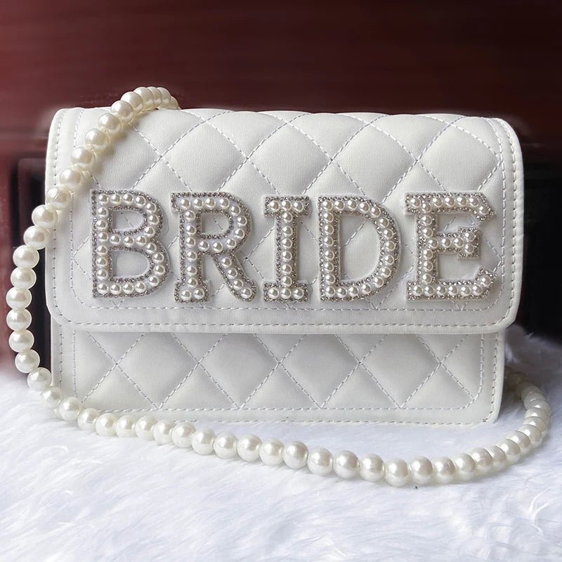 “Bride to Be” Pearl Clutch Bag - Luzilly Bridal & Apparel