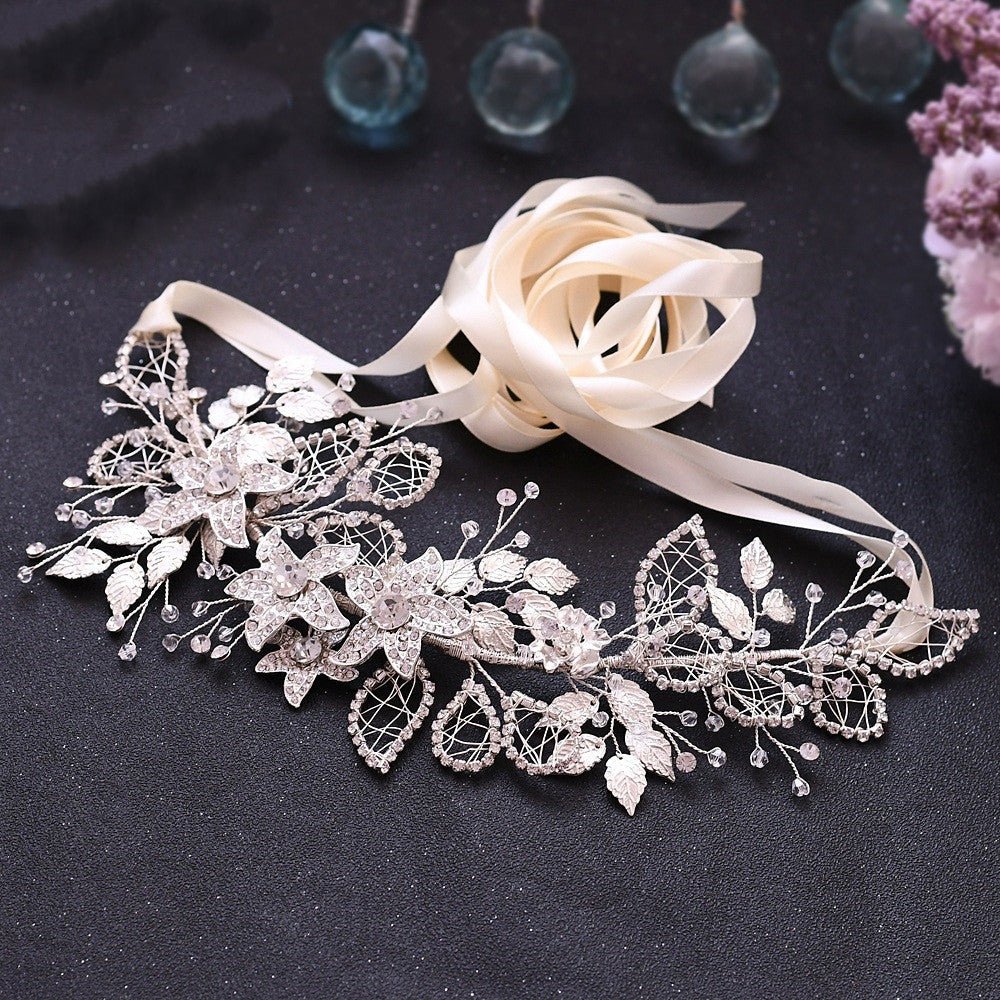 Bride Waist Seal Handmade Belt Rhinestone Wedding Dress - Luzilly Bridal & Apparel