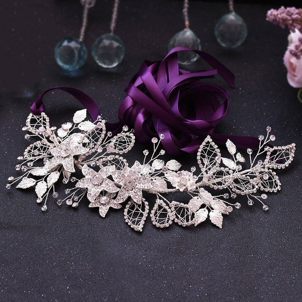 Bride Waist Seal Handmade Belt Rhinestone Wedding Dress - Luzilly Bridal & Apparel