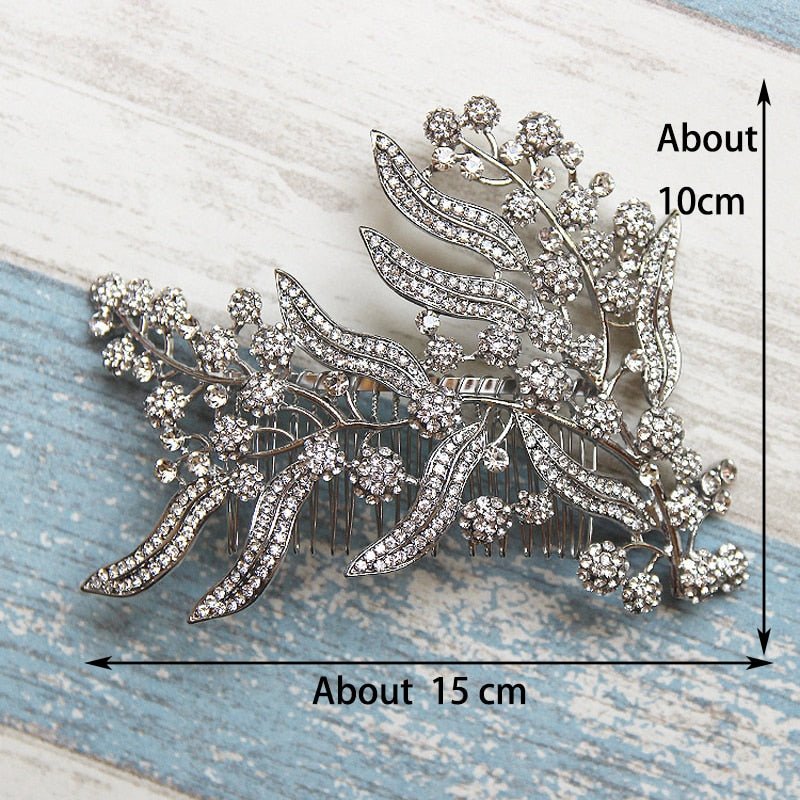 Bridesmaid Hair Comb Women Wedding Hair Accessories Leaves Bridal Headpiece Hair Accessories Wedding Jewelry Bridal Hair Piece - Luzilly Bridal & Apparel