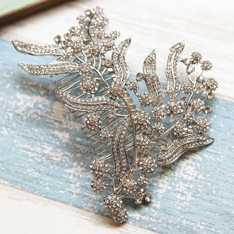Bridesmaid Hair Comb Women Wedding Hair Accessories Leaves Bridal Headpiece Hair Accessories Wedding Jewelry Bridal Hair Piece - Luzilly Bridal & Apparel