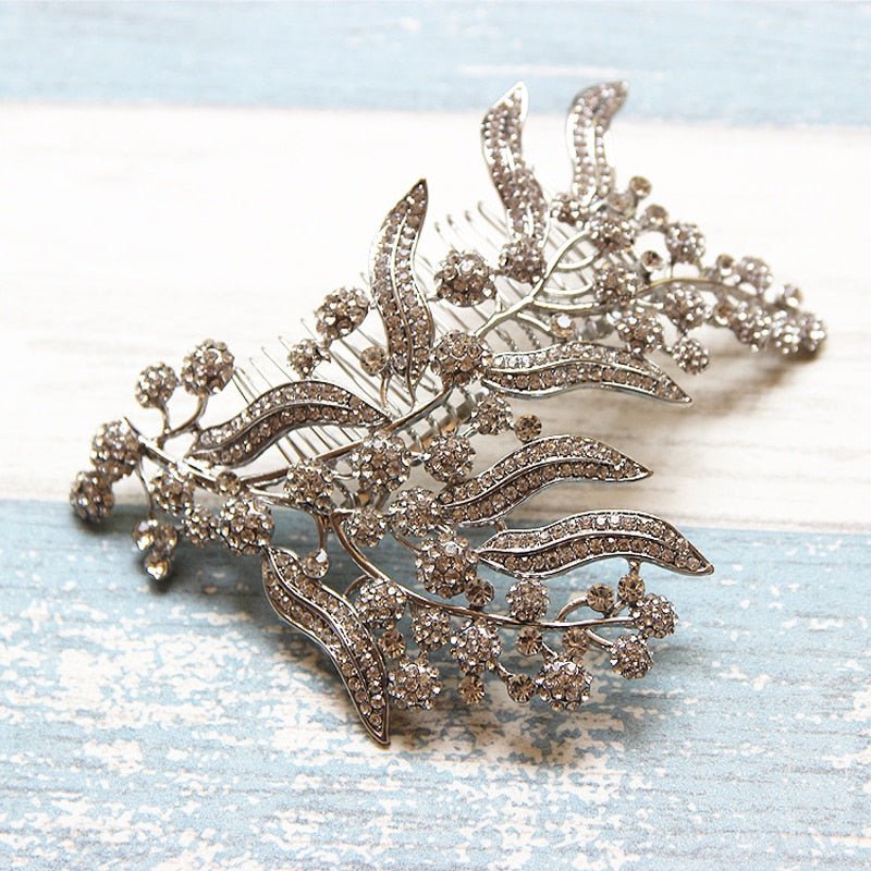 Bridesmaid Hair Comb Women Wedding Hair Accessories Leaves Bridal Headpiece Hair Accessories Wedding Jewelry Bridal Hair Piece - Luzilly Bridal & Apparel