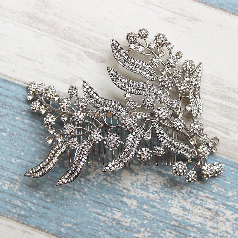 Bridesmaid Hair Comb Women Wedding Hair Accessories Leaves Bridal Headpiece Hair Accessories Wedding Jewelry Bridal Hair Piece - Luzilly Bridal & Apparel