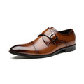 British Monk-Strap Leather Dress Shoes - Luzilly Bridal & Apparel