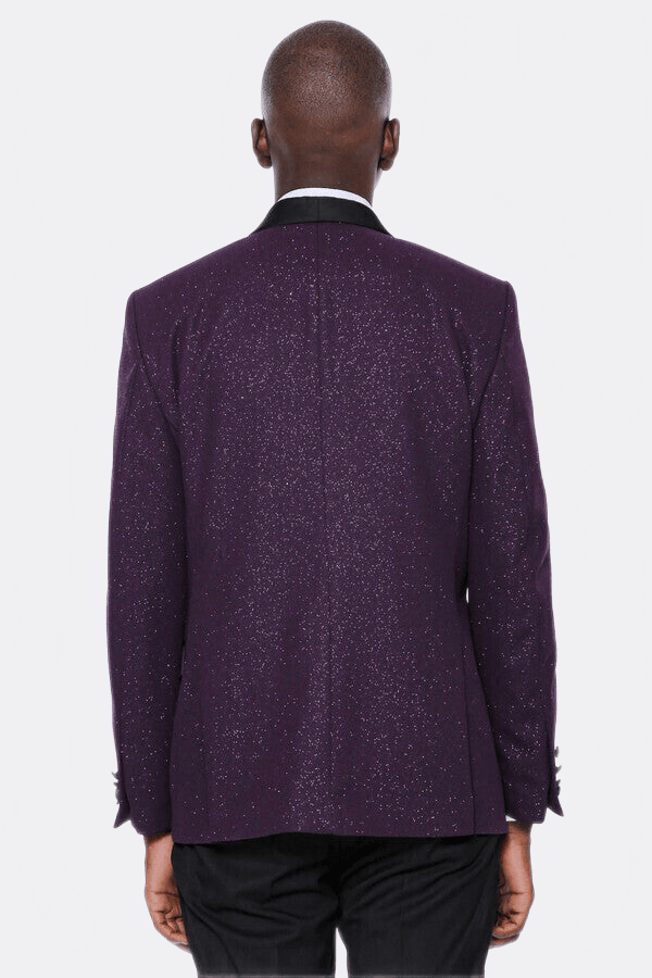 Burgundy Shawl Lapel Tuxedo Jacket - Wessi - Luzilly Bridal & Apparel