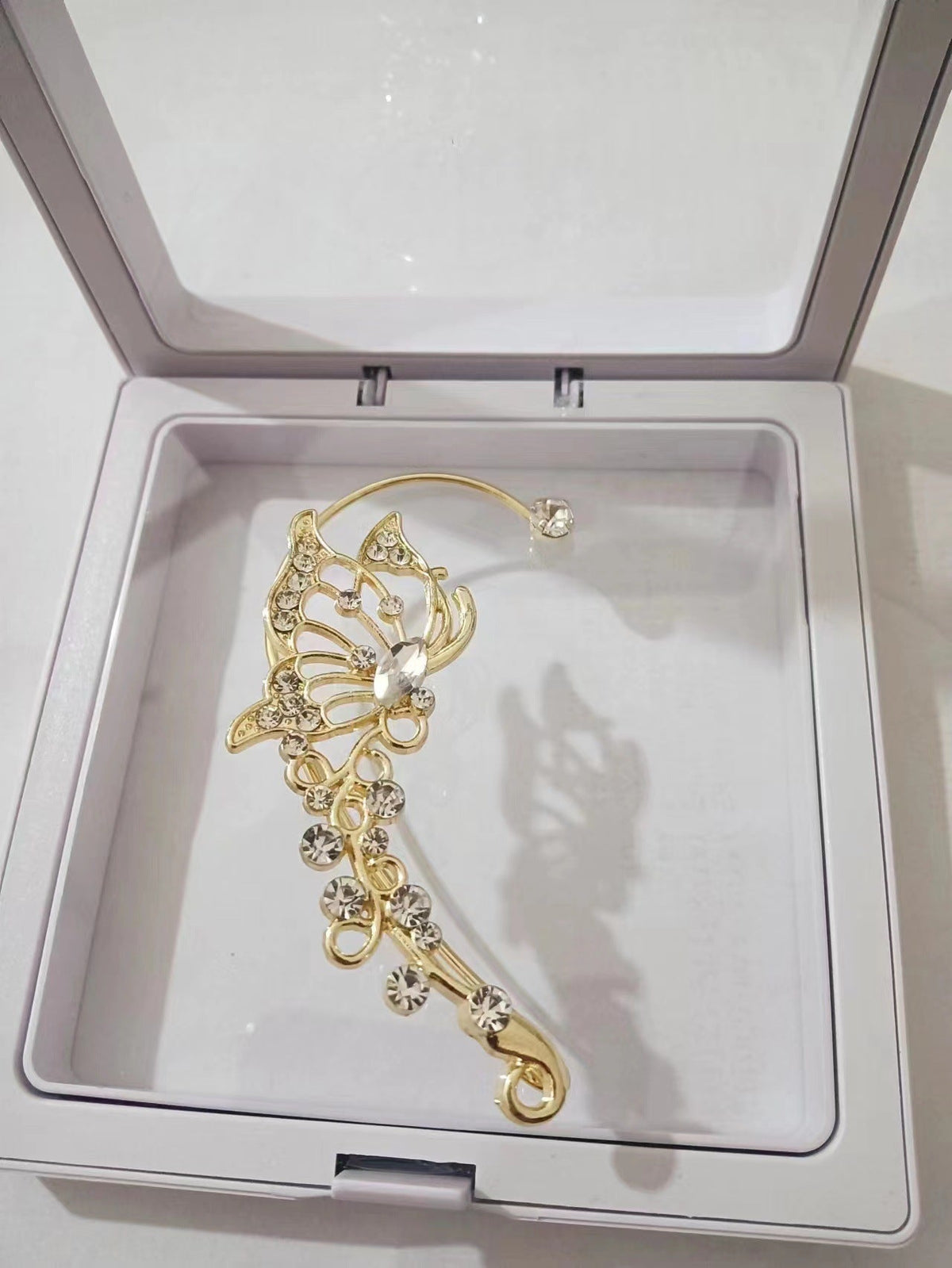 Butterfly Clip-On Earrings - Luzilly Bridal & Apparel