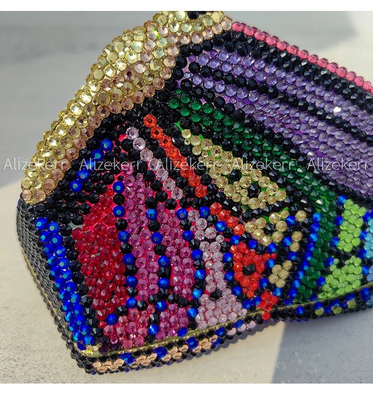 Butterfly Crystal Evening Clutch - Luzilly Bridal & Apparel