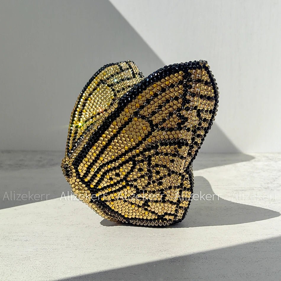 Butterfly Crystal Evening Clutch - Luzilly Bridal & Apparel
