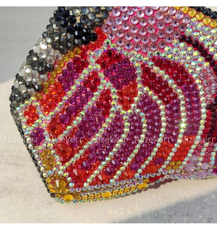 Butterfly Crystal Evening Clutch - Luzilly Bridal & Apparel