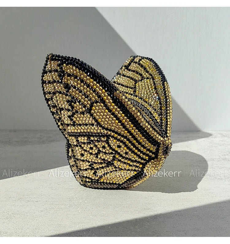 Butterfly Crystal Evening Clutch - Luzilly Bridal & Apparel
