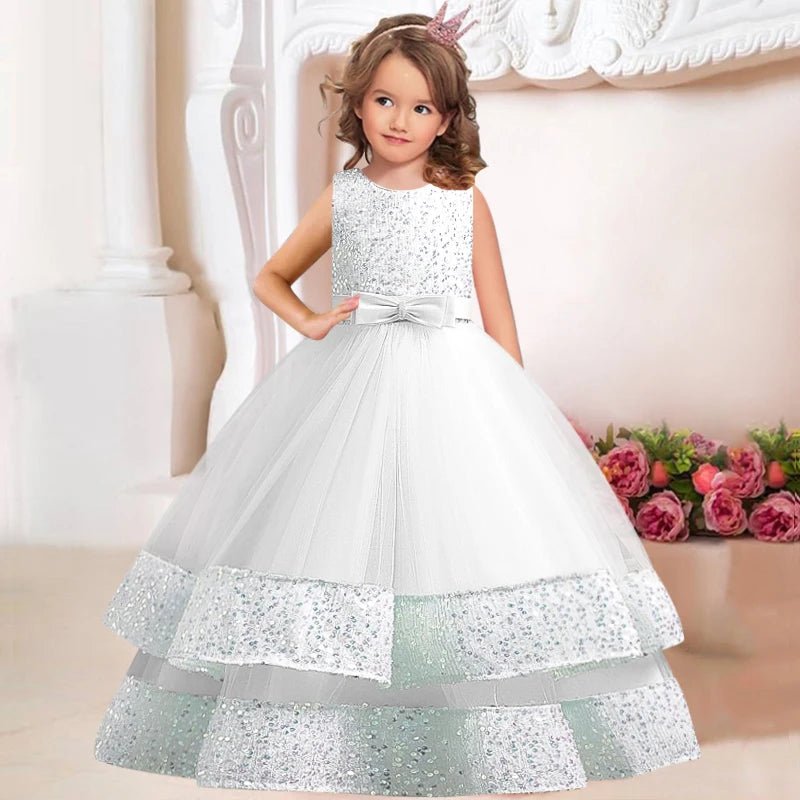 Butterfly Lace Communion & Flower Girl Dress - Luzilly Bridal & Apparel