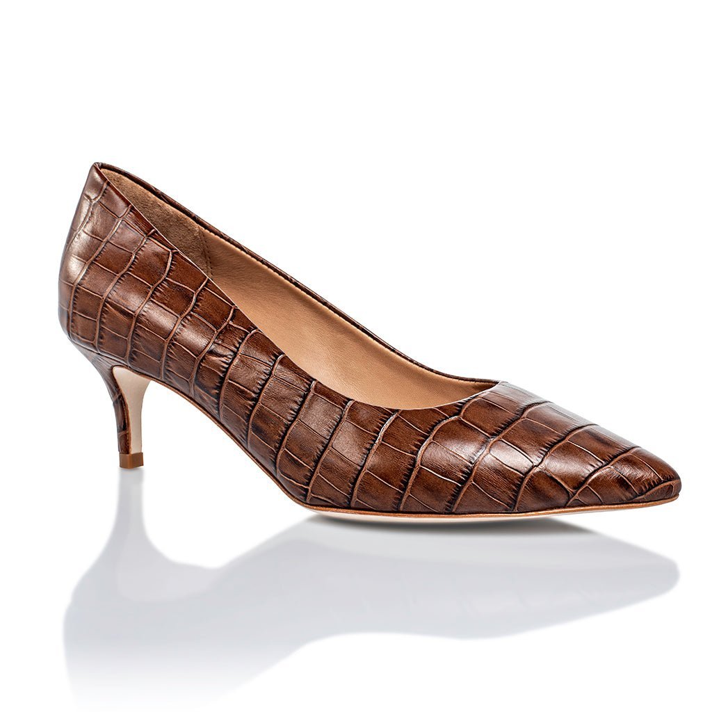 Callie Brown Croco - Luzilly Bridal & Apparel