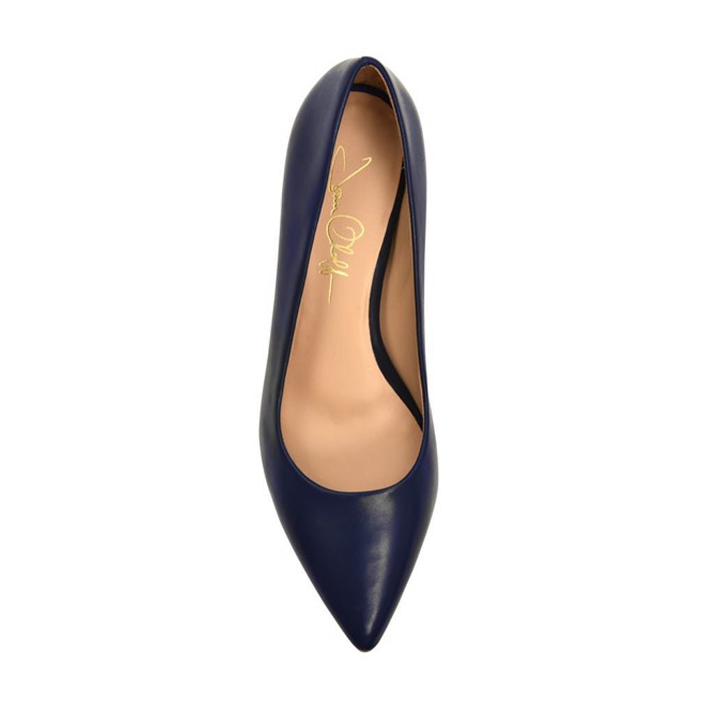 Callie Navy Lux Nappa - Luzilly Bridal & Apparel