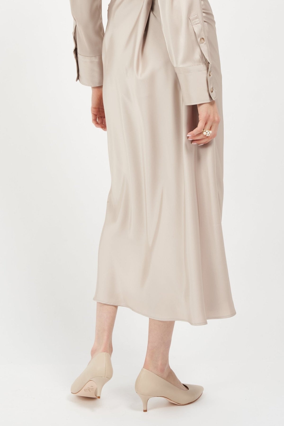 Callie Nude Mestico Lux Leather - Luzilly Bridal & Apparel