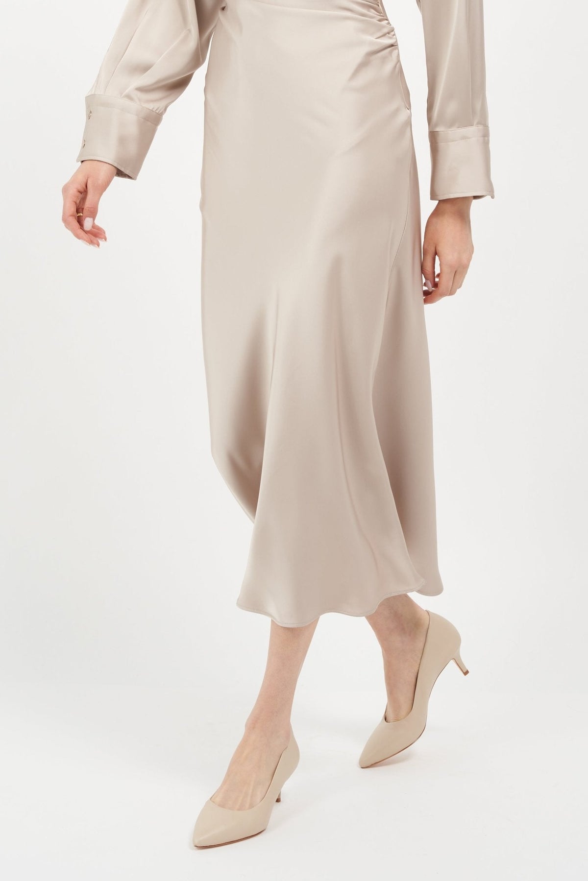 Callie Nude Mestico Lux Leather - Luzilly Bridal & Apparel