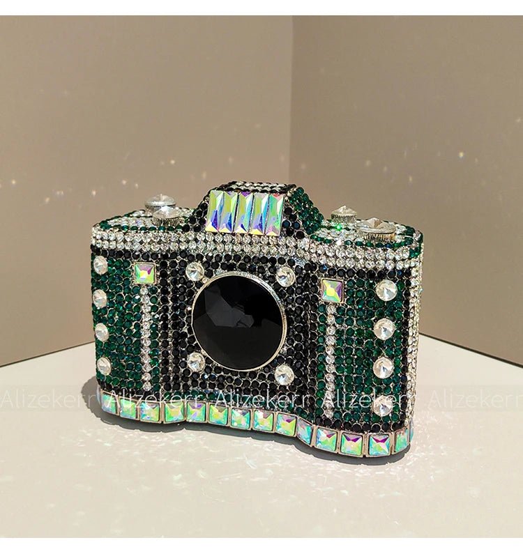 Camera-Shaped Diamond Evening Clutch - Luzilly Bridal & Apparel