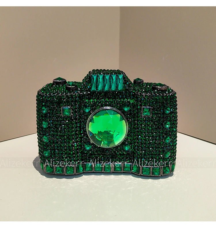 Camera-Shaped Diamond Evening Clutch - Luzilly Bridal & Apparel