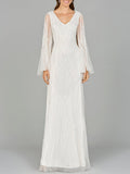 Cape Sleeve Beaded Bridal Gown - Luzilly Bridal & Apparel