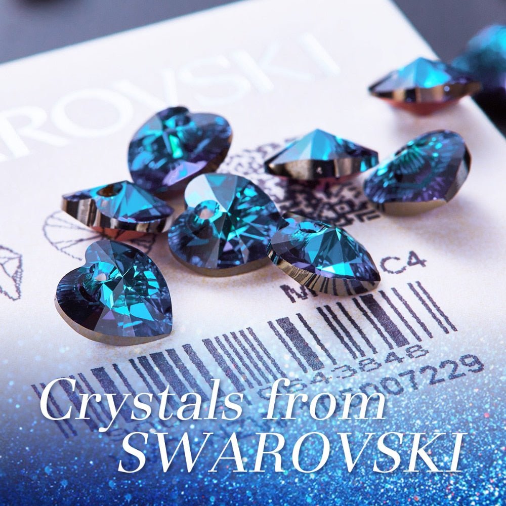Cdyle Angel Wings Necklace Crystals from Swarovski Necklaces Fashion Jewelry For Women Heart Of Angel Mother's Day Gifts - Luzilly Bridal & Apparel