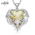 Cdyle Angel Wings Necklace Crystals from Swarovski Necklaces Fashion Jewelry For Women Heart Of Angel Mother's Day Gifts - Luzilly Bridal & Apparel