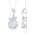 Certified Moissanite Designer Bridal Necklace For Wedding - Luzilly Bridal & Apparel