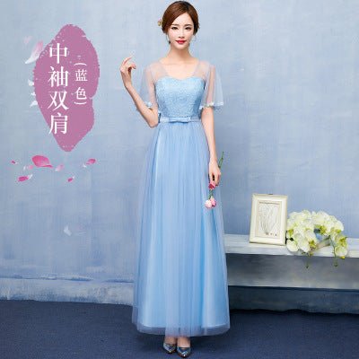 Chiffon Bridesmaid Dress with Sleeve Options - Luzilly Bridal & Apparel