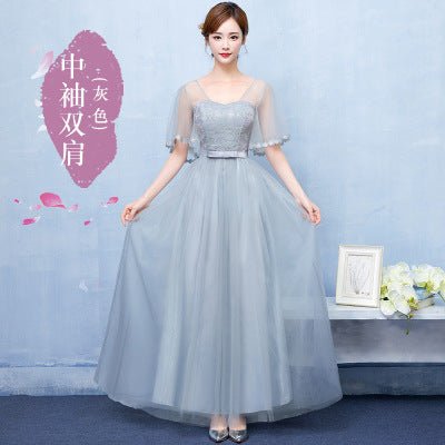 Chiffon Bridesmaid Dress with Sleeve Options - Luzilly Bridal & Apparel
