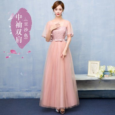 Chiffon Bridesmaid Dress with Sleeve Options - Luzilly Bridal & Apparel